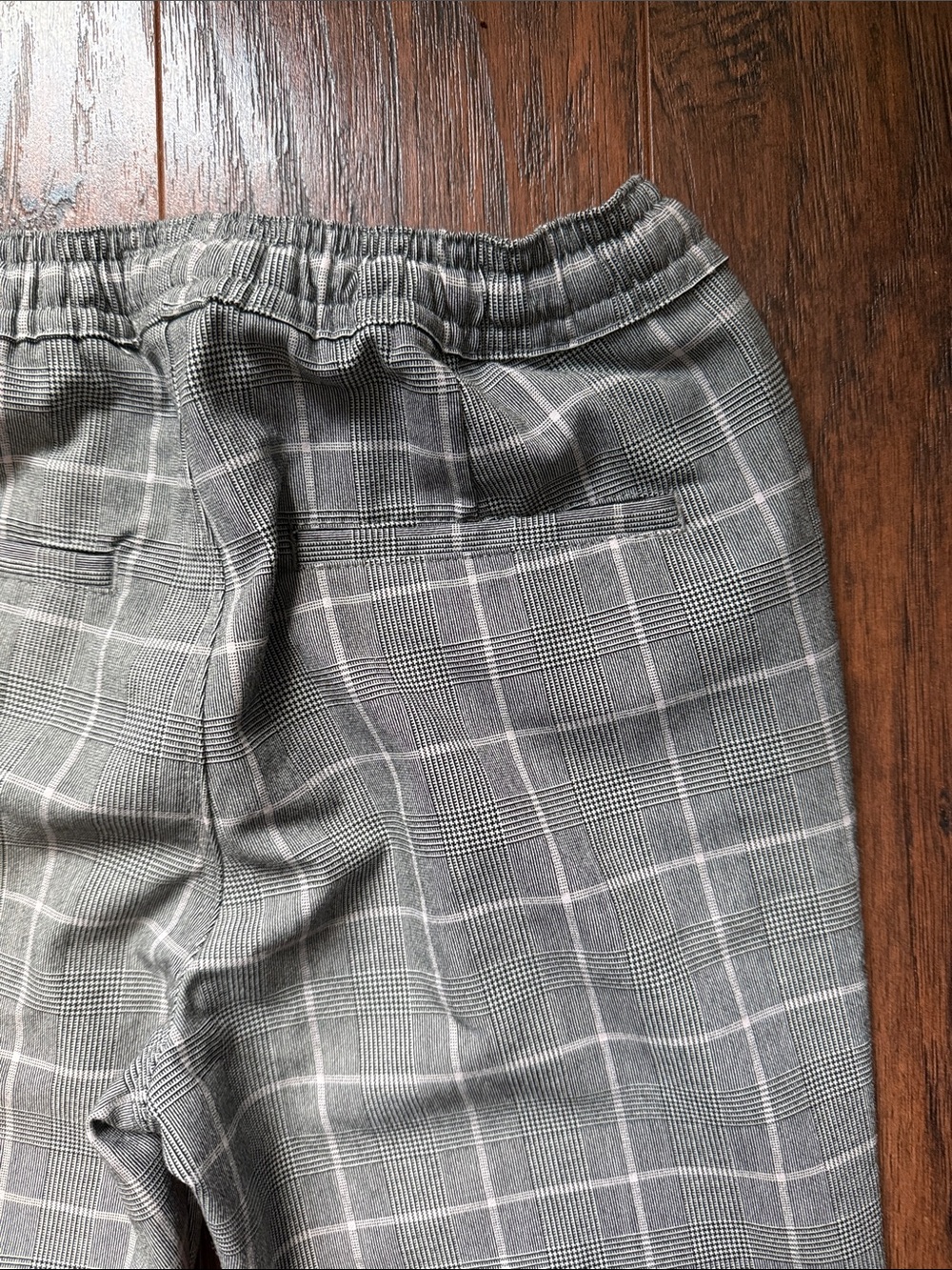 next Grey Plaid Pull-On Kids Pants - Picture 5 of 5